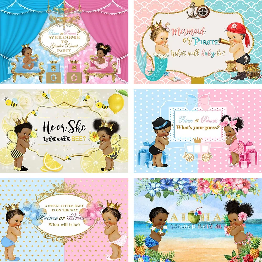 Фон Avezano для фотосъемки с изображением пола принцессы принца русалки мальчика