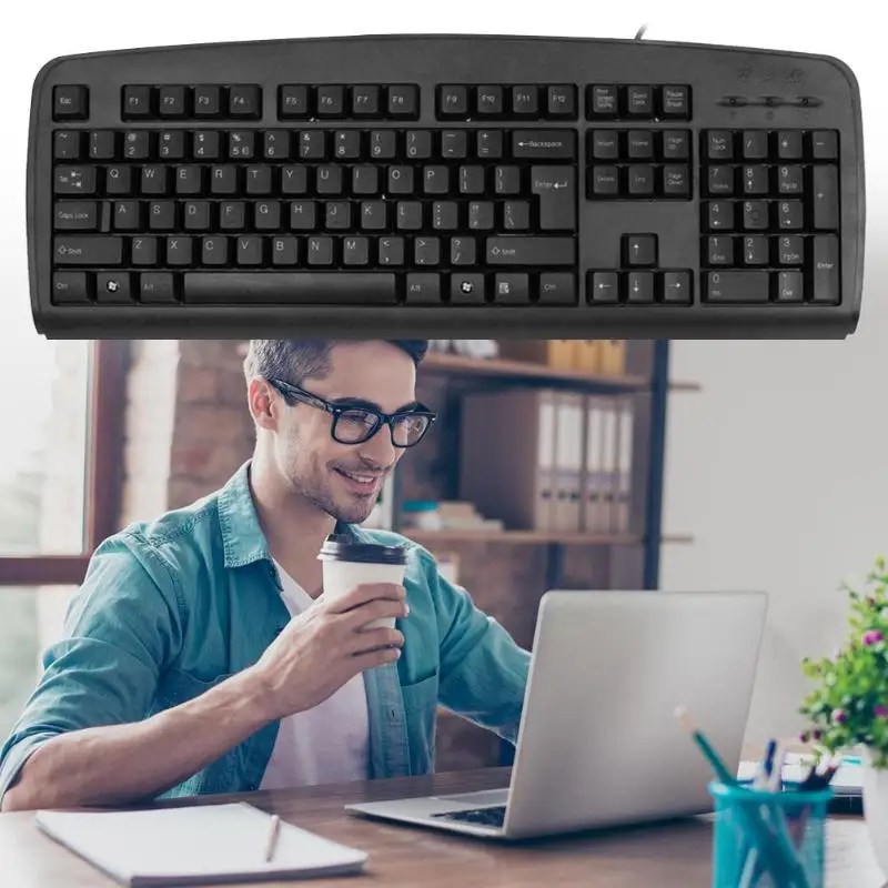 A4TECH KB-8U Портативный прочный 104 ключ USB Проводная Водонепроницаемая игровая клавиатура для компьютера офиса Windows XP/Vista/7