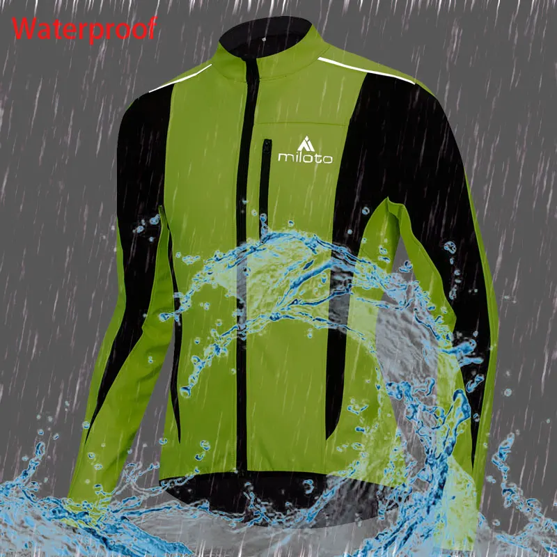 Ветровка теплая флисовая зимняя куртка для велоспорта светоотражающая горного