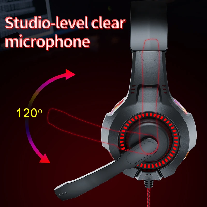 bluedio d5 gaming headphone computer headset usb 3 5mm wired headphone on ear headphone with mic led light for gamer pc laptop free global shipping
