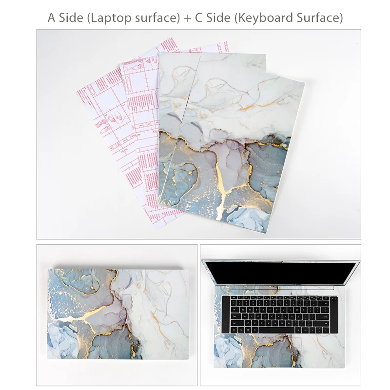 

DIY Colorful Marble Laptop sticker skin 11/12/13/14/15/16 inch for MacBook Air 11 Air 13.3 2020 Pro 13/HP/DELl/Lenovo