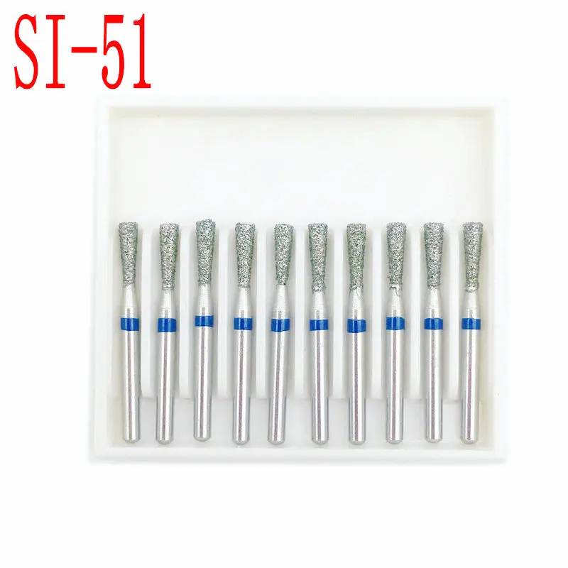 10 шт. Стоматологические алмазные Буры бурильные сверла для высокоскоростного