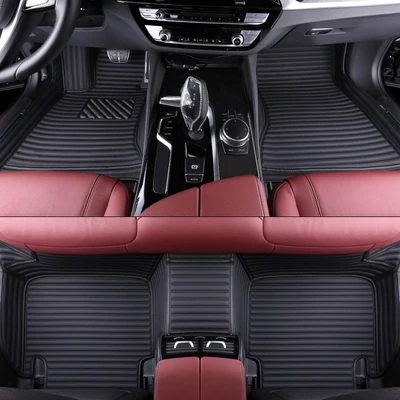 Black Автомобильные коврики на заказ для Volvo, все модели s60, s80, c30, s40, v40, v60, v70, xc60, xc70, xc90, 3D автомобильный Стайлинг, авто аксессуары - Название цвета: Black
