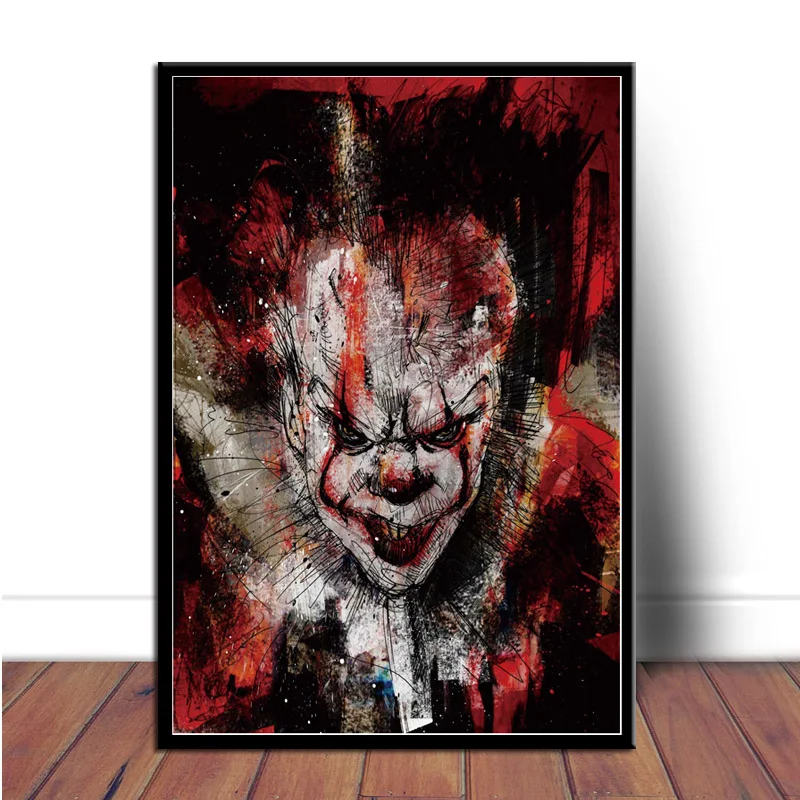 Плакат из фильма ужасы плакаты и принты Стивена Кинга пеннивайза Картина на