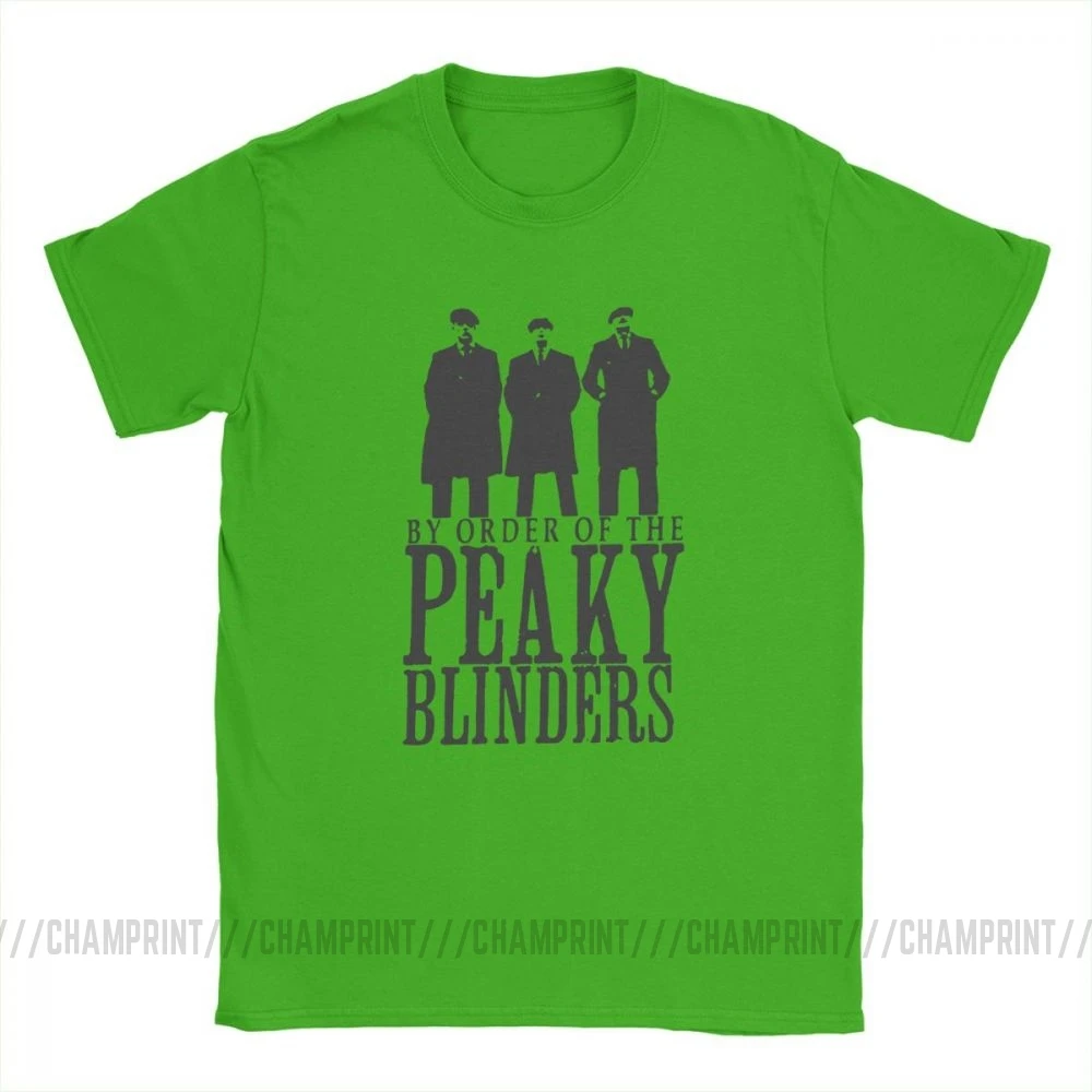 Peaky Blinders, Мужская футболка, Arthur Thomas, TOMMEE, Shelby, летние топы, короткий рукав, Повседневная футболка с круглым вырезом, хлопок, футболки размера плюс - Цвет: Зеленый