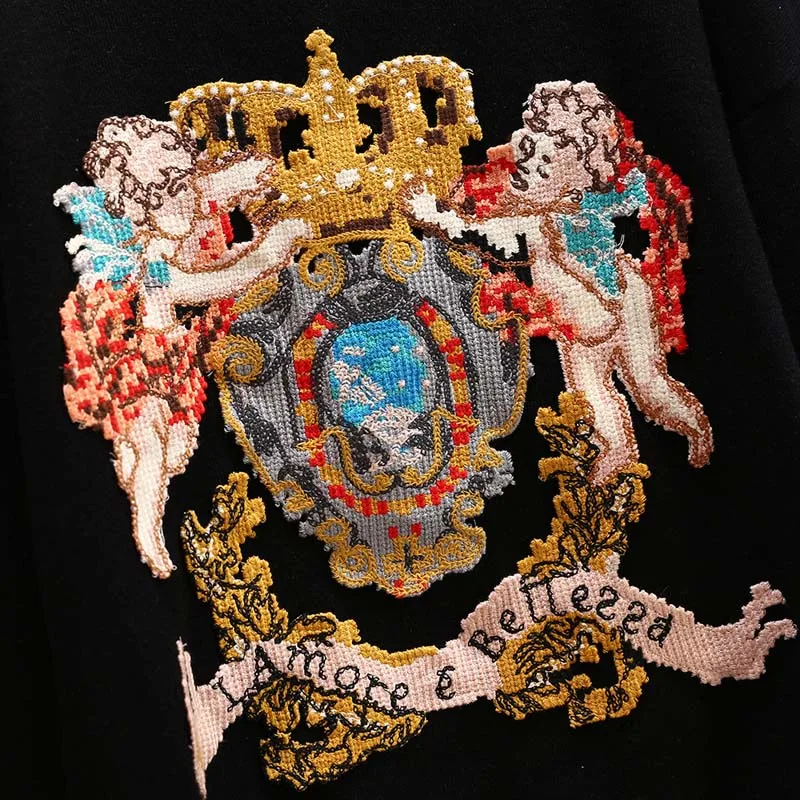 Женский свободный свитер с вышивкой Star same модель 2020 года в Корейском стиле на