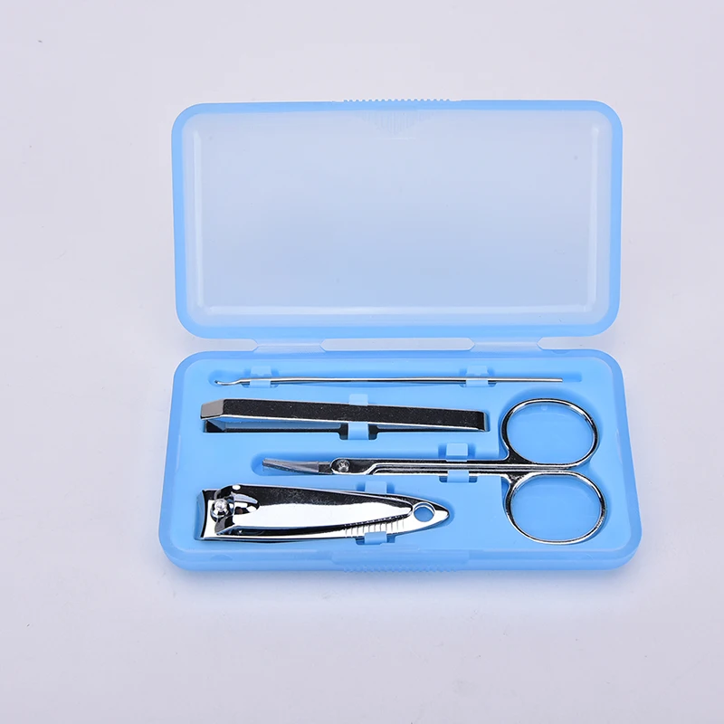 

4Pcs/set Nails Clipper Kit Manicure Set Clippers Trimmers Pedicure Scissor Random Color Nail Tools Sets Kits