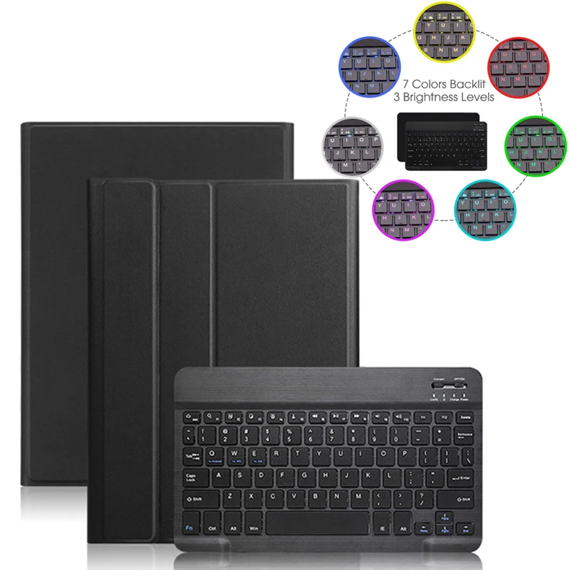 Защитный чехол для беспроводной BT клавиатуры с USB кабелем зарядки Samsung Galaxy Tab A 10