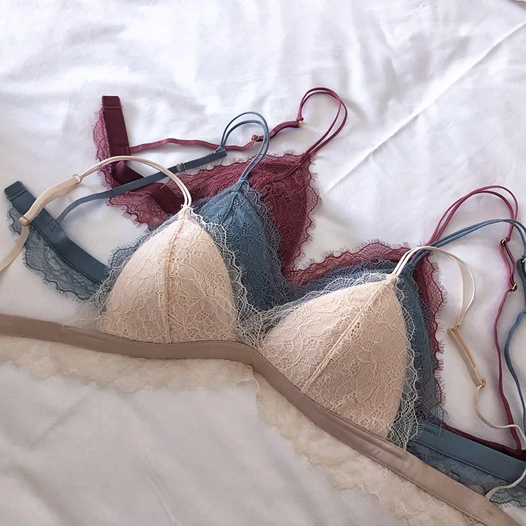 

Новинка, женское эротическое нижнее белье, женский бюстгальтер с открытой спиной, Женский Топ, бюстгальтер без косточек, кружевное нижнее б...