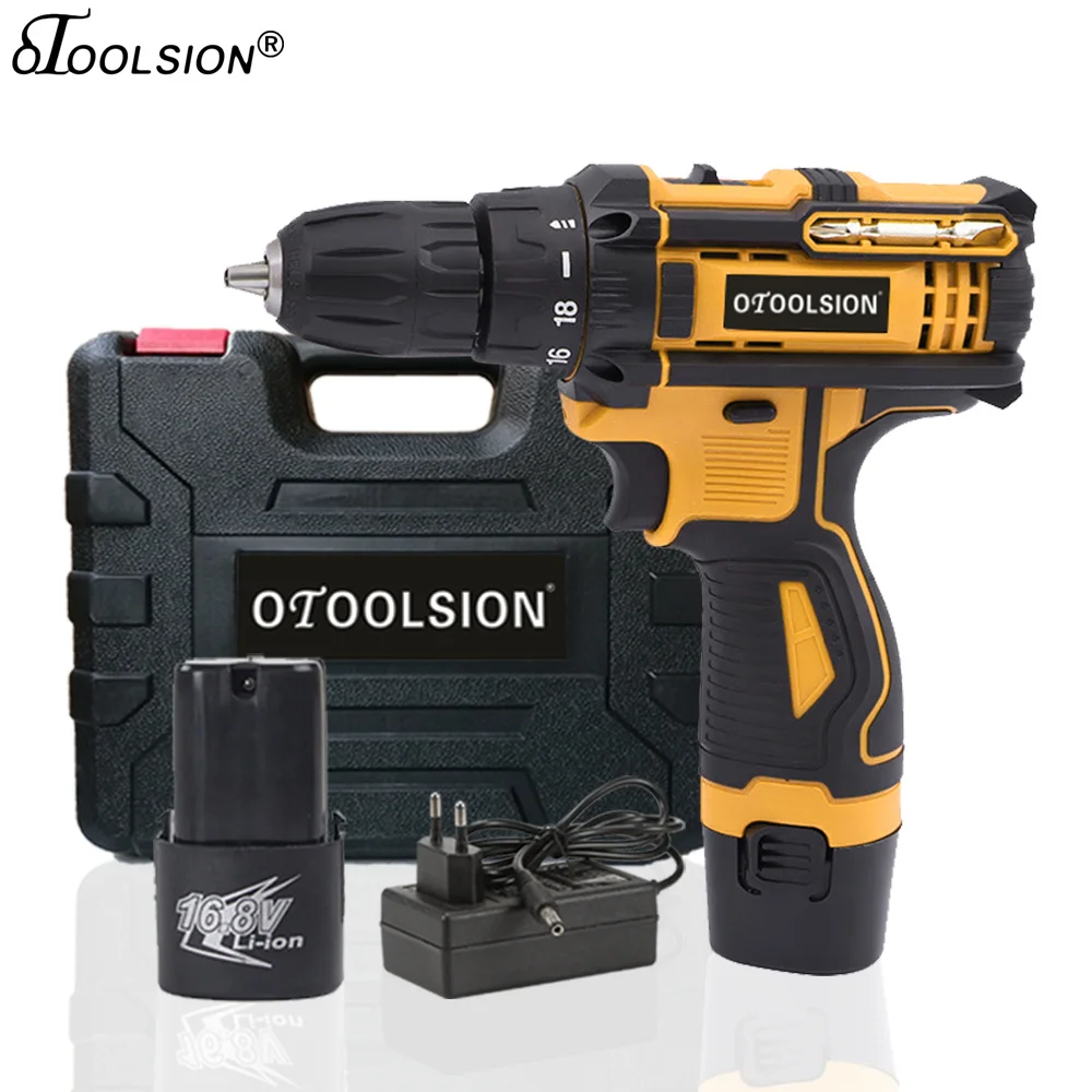 Otoolsion16.8в 1500 мАч электрическая отвертка дрель беспроводные электроинструменты