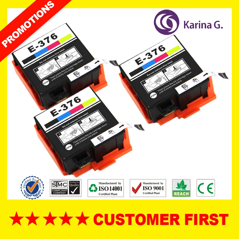 Совместим с чернильным картриджем T3760 T376 подходит для Epson PictureMate PM 525