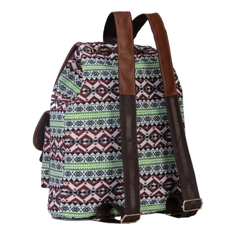 Школьный ранец в стиле бохо для женщин винтажный холщовый многофункциональный
