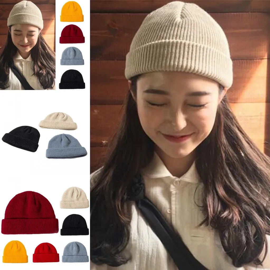 

2021 Новый 6 Цвет s вязаная шерстяная шапка, зимняя однотонная Цвет ребра вязаные шапочки шляпы для женщин и мужчин, для детей, одежда для сна дл...
