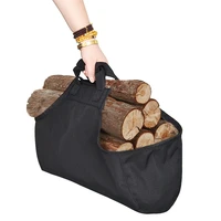 firewood storage bag canvas outdoor camping wood log carrier match bag package outdoor picnic holders carry bags tools