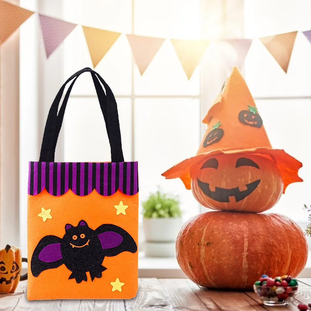 

Halloween Non-woven Candy Bags Trick or Treat Tote Party Halloween Candy Snack Storage Bag DIY Party Decoration Home Decoration