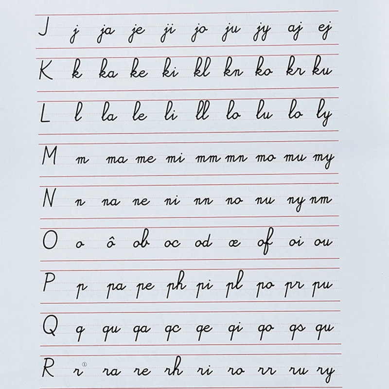 Тетрадь для обучения китайскому/французскому языкам взрослых многоразовая