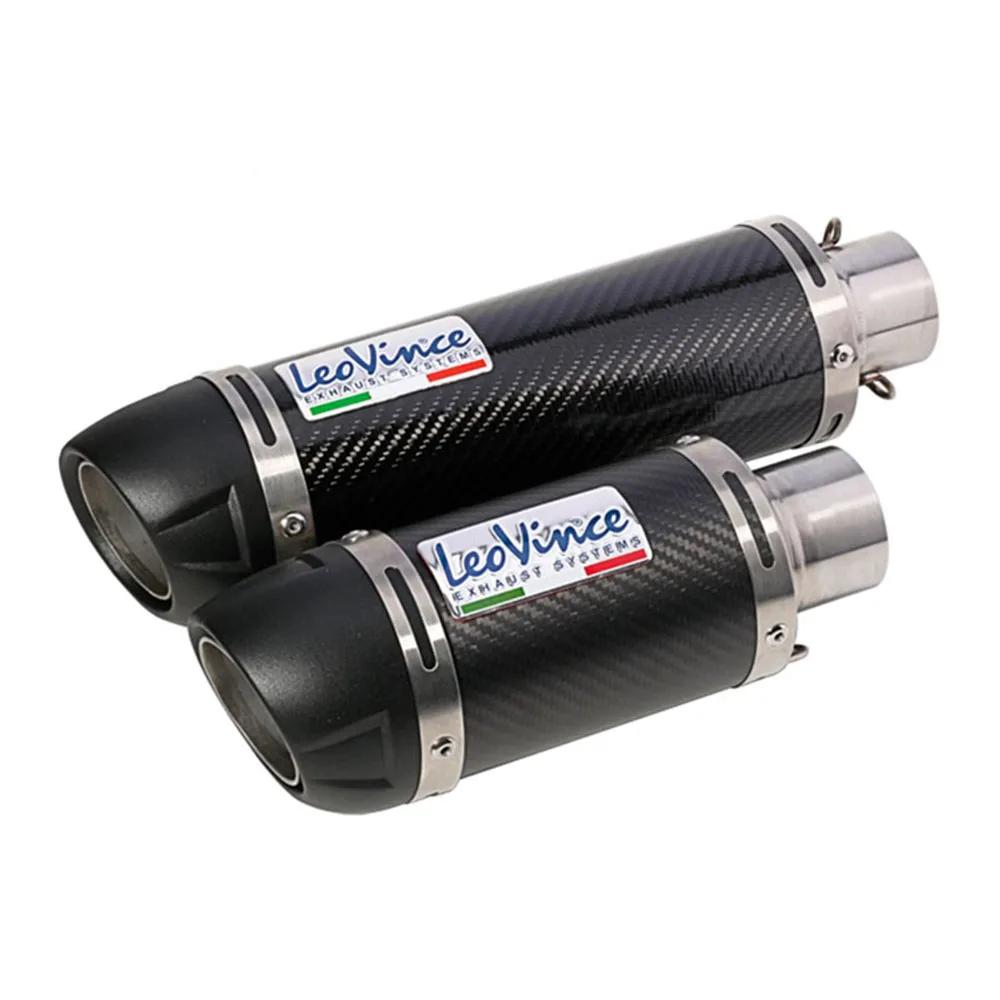 Выхлопная труба TKOSM универсальная из углеродного волокна для мотоцикла 38 51 мм с