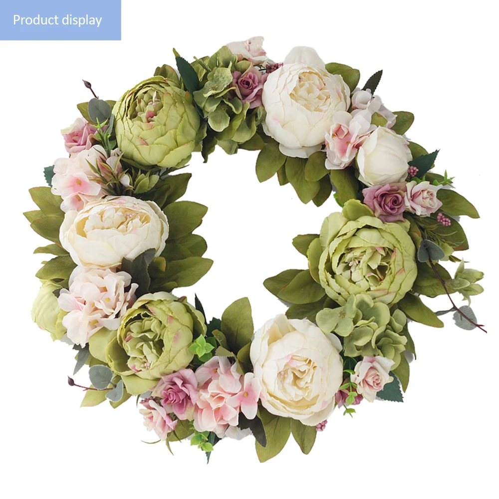 Искусственные цветы розы дверной молоток Имитация шелковый венок пенопластовая