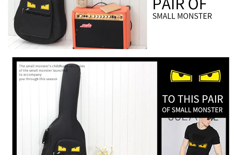 Чехол для гитары акустическая сумка 40 41 дюймов, классика, народный Flattop Balladry Guitarra 13 мм глаза водонепроницаемый рюкзак мягкая переноска Гиг