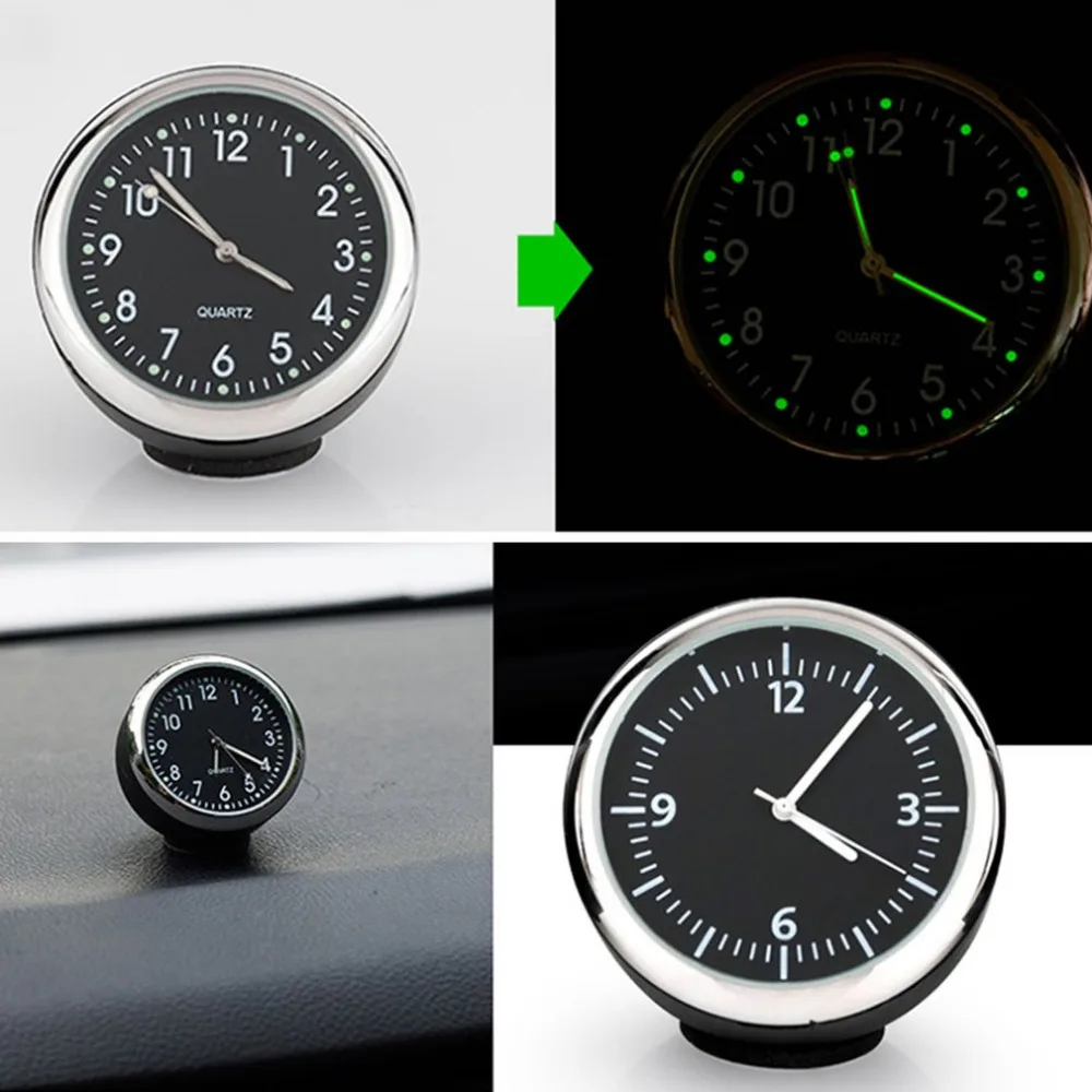 Round Shape Car Automobile Digital Clock Auto Watch/Thermometer/Hygrometer Interior Decoration Ornament Styling | Автомобили и