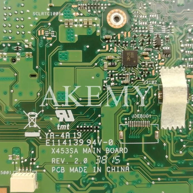 

100% new and working For Asus X453 X453SA F453S laptop motherboard REV.2.0 N3150 CPU 4 cores