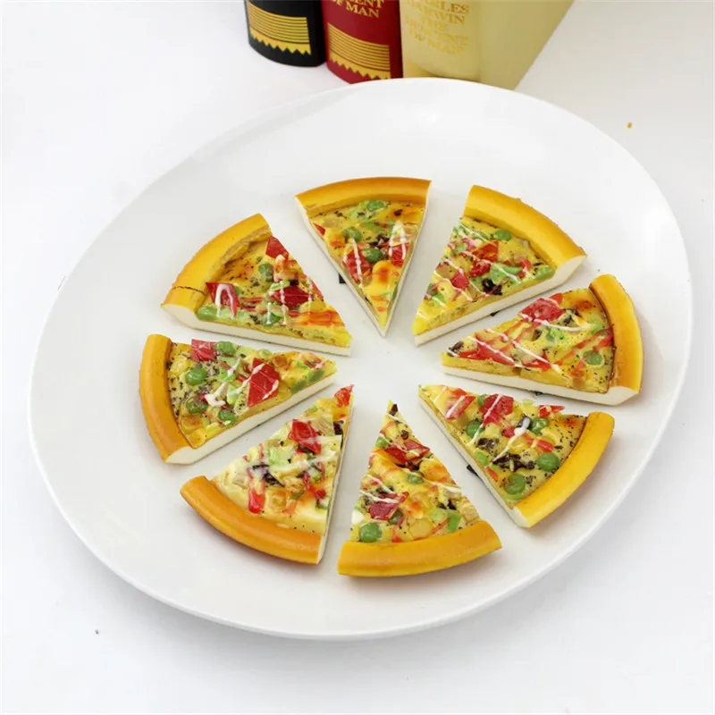 8 pz пицца фетиш игрушка медленно восстанавливающая форму Squishie Jumbo экономичная