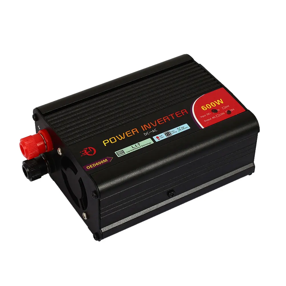 

Actual Car Inverter 12V To 220V 600W Transformer Adapter Car Converter Durable Modified Sine Wave Power Inverter