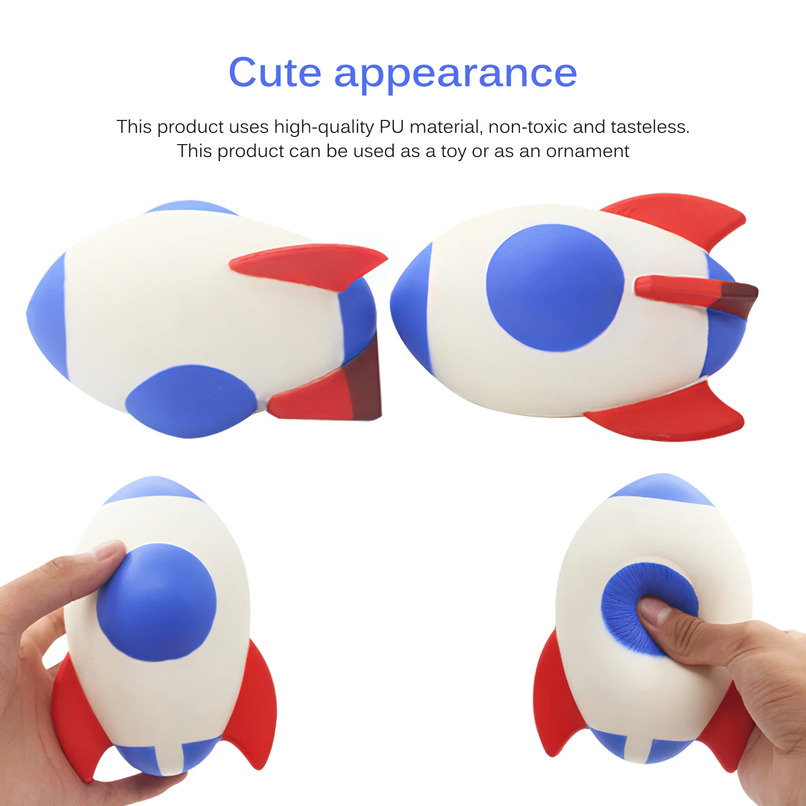 

2pcs Cute Baby Rocket Simulation Plush Toy Soft Astronaut Plush Soft Squeeze Toy Airplane Plush Toy Kid'S Playmate Birthday Gift