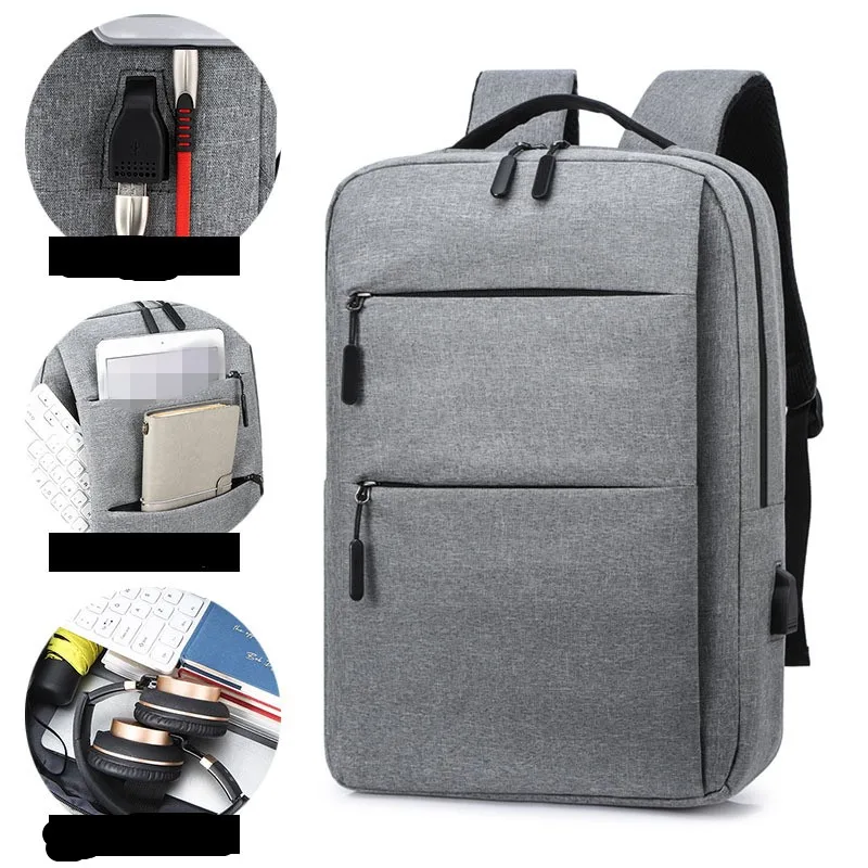 

Мужской рюкзак, многофункциональные водонепроницаемые сумки для мужчин, деловой рюкзак для ноутбука с USB-зарядкой, нейлоновый Повседневный...