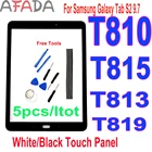 5 шт.лот 9,7 дюйма для Samsung Galaxy Tab S2 T810 T813 T815 T819, Передний сенсорный экран, дигитайзер в сборе, стеклянный датчик, сменный ремонт