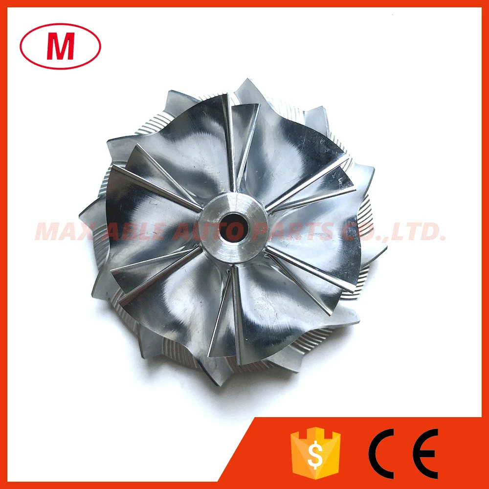 K04 5306-123-2216 TT30 45.09/56.08мм 6+6 лопастей Турбофорсунка компрессора Billet для K0422881K0422881 5304-970-0303/030 турбонаддув на.