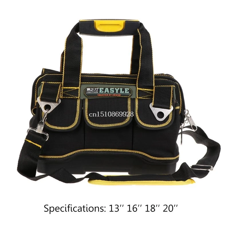 

Водонепроницаемая сумка для инструментов, мешок из ткани Оксфорд с широким горлом для электриков, 13/16/18/20 дюймов, 1680D