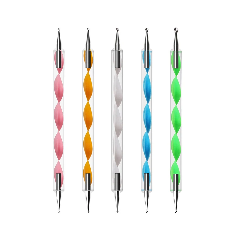 5 шт. двойная головка инструмент для раскрашивания ногтей художественные