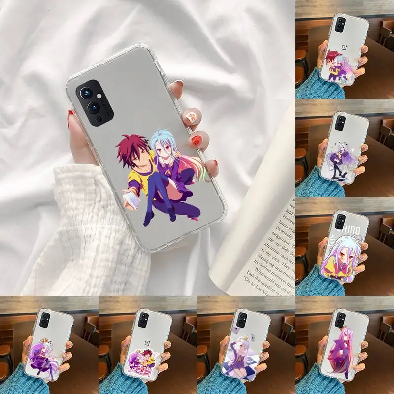 

anime No Game NO Life Phone Case Transparent For OnePlus 9 8 7 7t 8t Oppo find X3 X2 reno5 Vivo X60 X50 Pro MeiZu 17 16XS