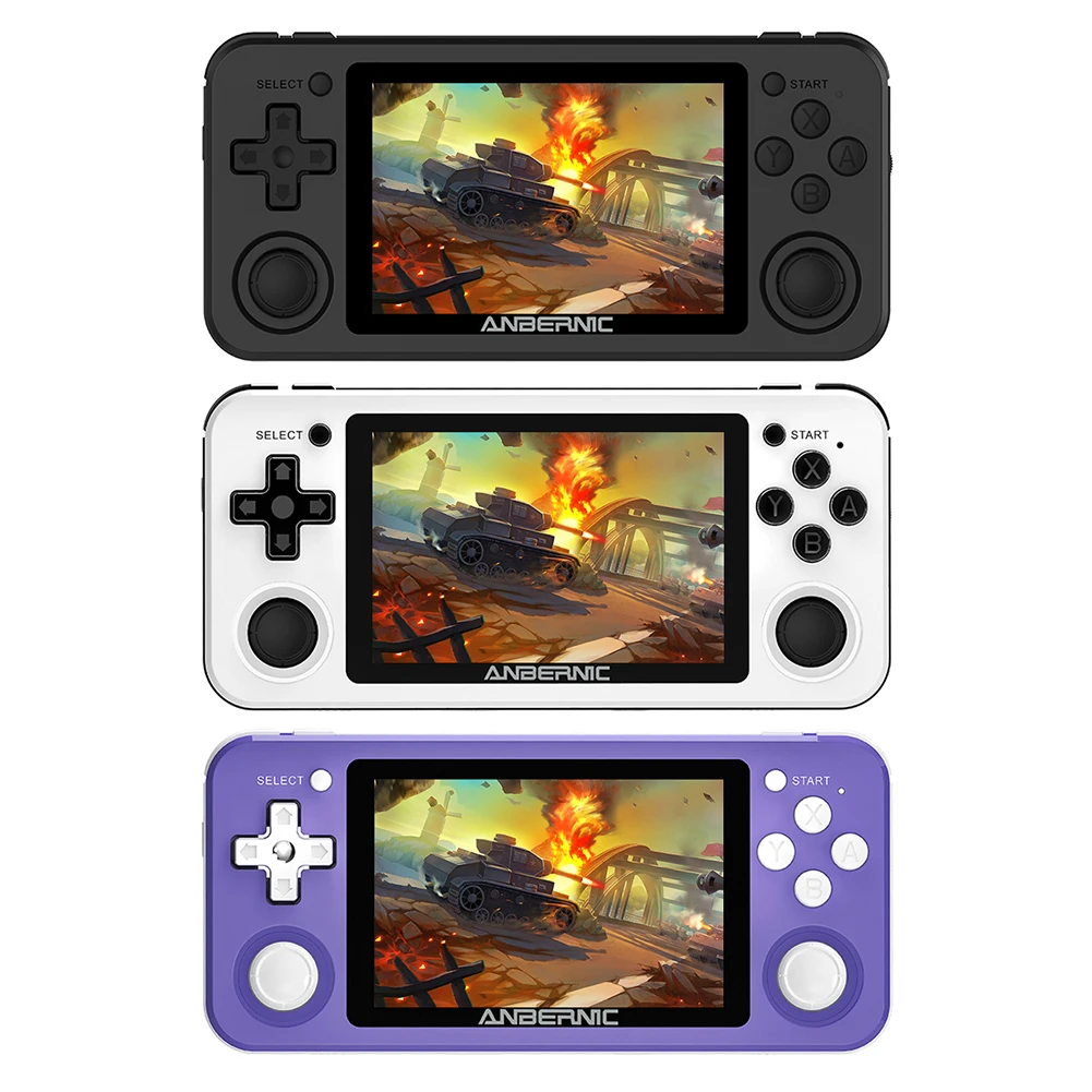 

RG351P Gaming Mini Videogames Machine Player Handheld Game Console 3.5 inch Display Dual Motor 64GB Retro Game Player
