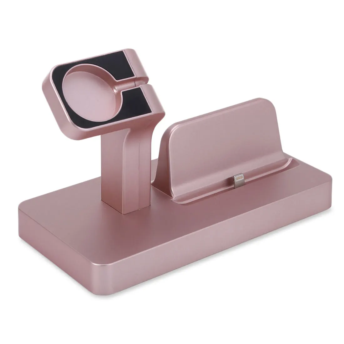 rose gold Зарядное устройство для телефона док-станция 2 в 1 Подставка для зарядки подставка для Apple Watch и iPhone X 6 6s 5 7 Держатель зарядного устройства - Тип штекера: rose gold