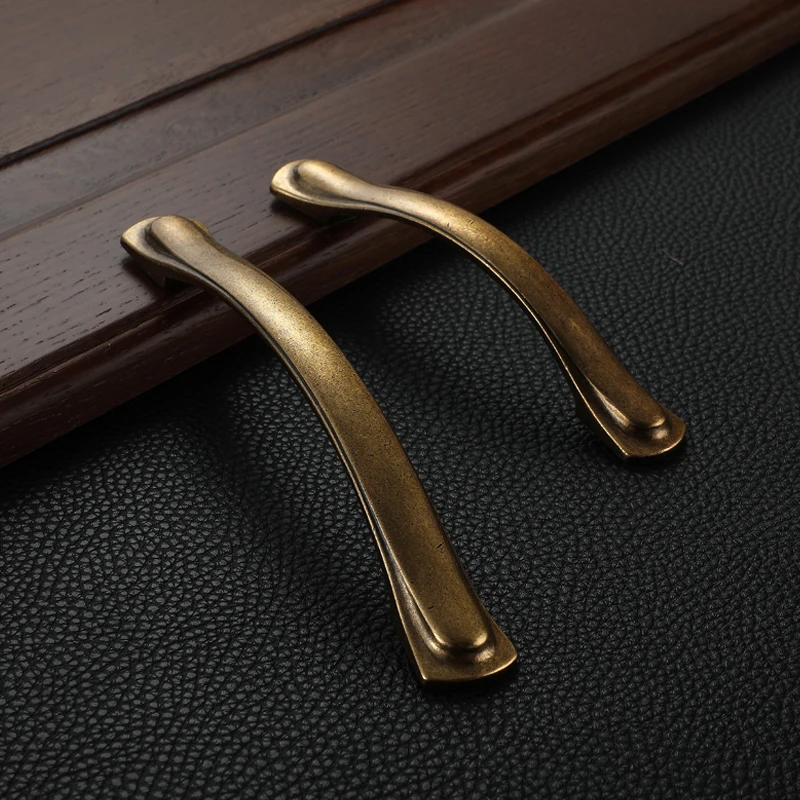 WV антикварная ручка 128 мм книжный шкаф ящик Желтая латунь ручки для шкафа