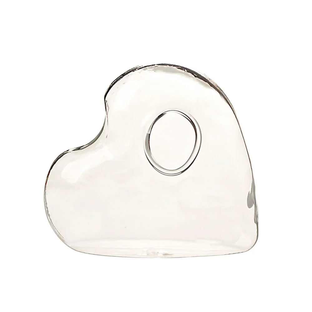 Ваза гидропоника Стеклянная емкость для рыбок гладкая прозрачная маленькая