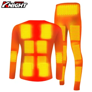 new winter heated underwear fleece thermal smart phone app control temperature motorcycle jacket suit usb battery powered free global shipping