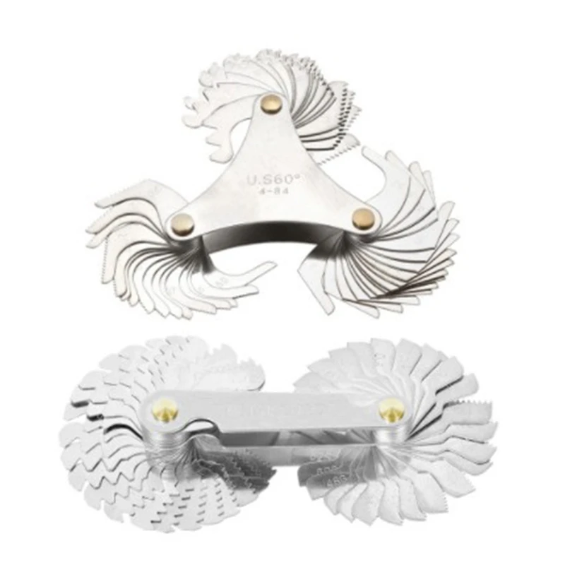 

Thread Gauge Pitch Cutting Gages Measuring Tool SAE Type Metric Metric 60° 55°