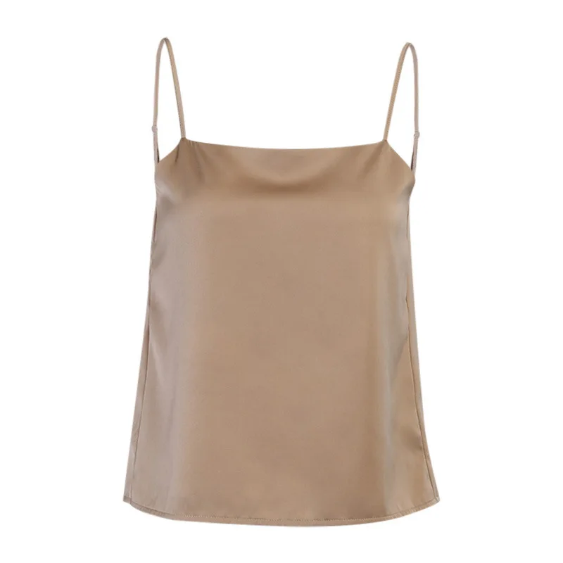 

Satin Camisole Top 2021 Spring and Summer New Sexy Halter Camisole Satin Vest Women's Clothing