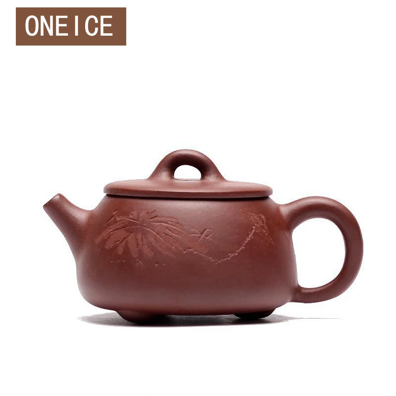 

Chinese Yixing Teaware Teapots Hand made pot Carving mud pot Purple clay Tea set teapots Author:zhou ting