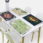 Подставки под стаканы в виде животных 42x32 см, салфетки в скандинавском стиле, тканевые салфетки, чайное полотенце, кухонные коврики для обеденного стола