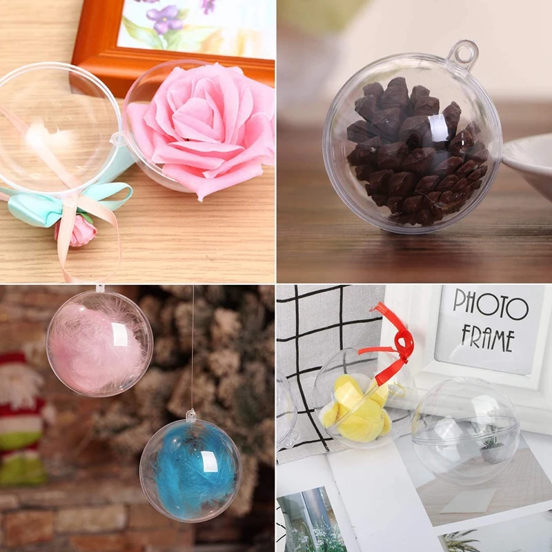 

Transparent Decoration Balls, 20 Transparent Christmas Decoration Balls, Christmas Decoration Tree Balls (100 mm)