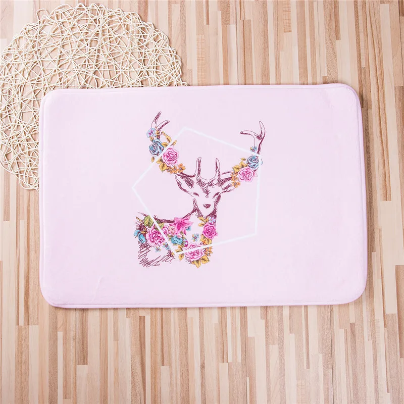 Нескользящий моющийся коврик под дверь коврики Новый Животный узор Крытый