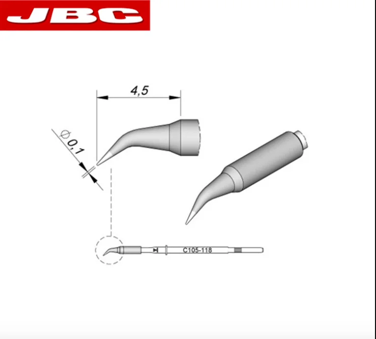

Оригинальный наконечник паяльника Испания JBC C105-118