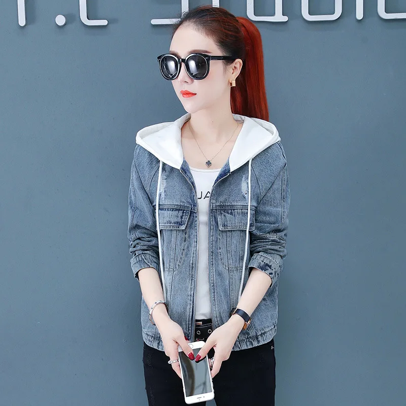 Женский винтажный Кардиган с длинным рукавом размера плюс джинсовая куртка