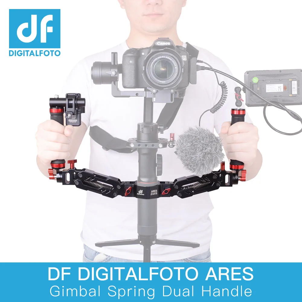 DIGITALFOTO Ares Z axis алюминиевая Съемная пружинная двойная ручка 5 кг загрузка для DJI Ronin