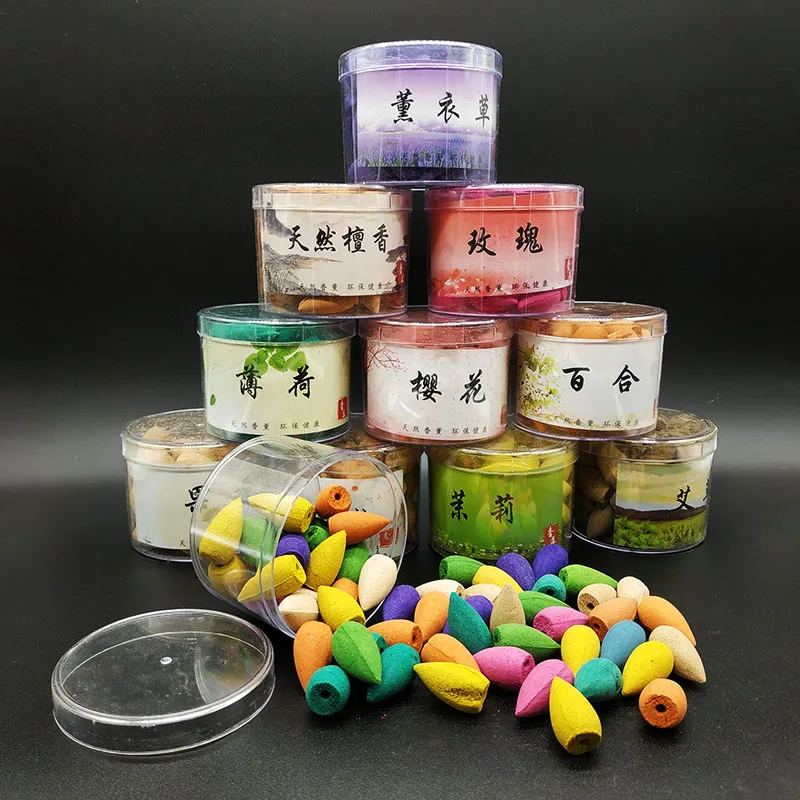 F 40 шт./кор. цветочный Ладан конус для Арома лампа башня аксессуары ванной комнаты