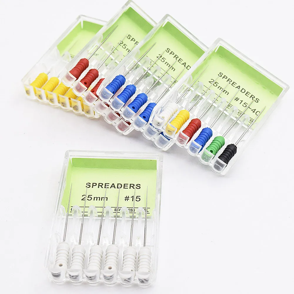 5 коробок зубные Endo из нержавеющей стали конические палец Разбрасыватели Лима